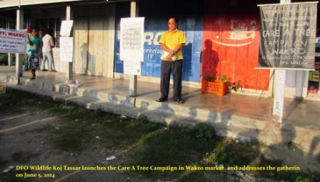 Care A Tree Campaign, Wakro, APNE Library, Lohit
